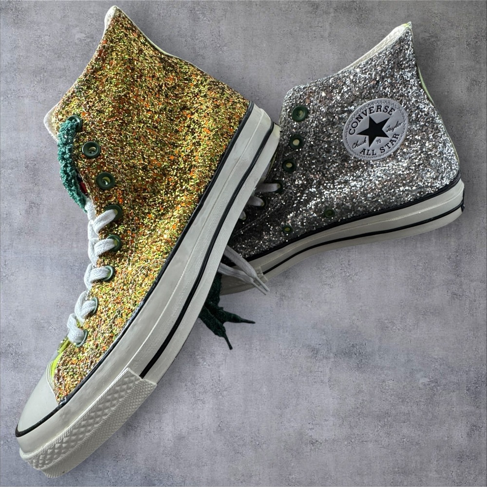 NWOT Converse Chuck 70 JW Anderson Glitter High Top Sneakers Men 10 Women 12